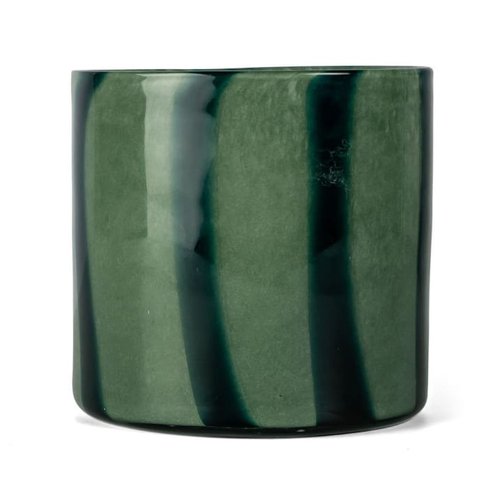 Calore lantern-vase M Ø15 cm, Green-dark green Byon