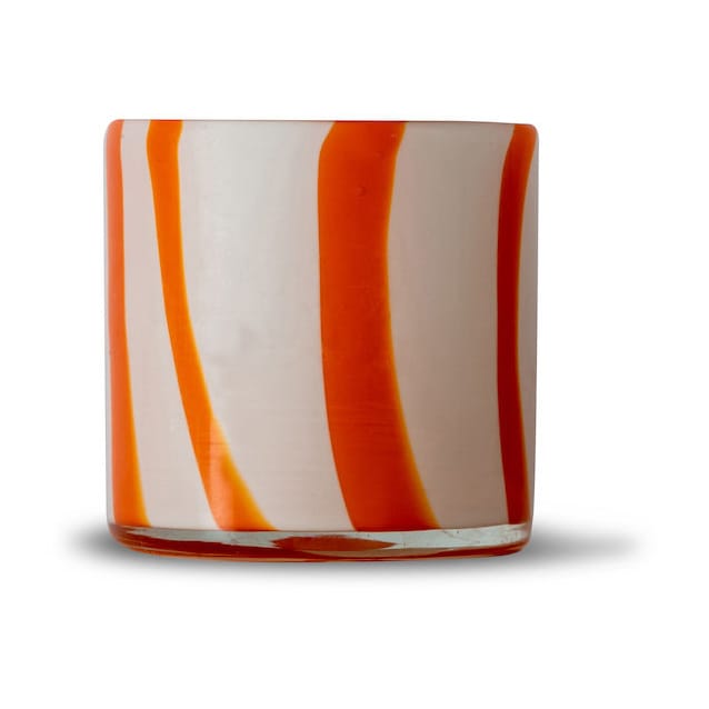 Calore tealight holder XS 10 cm, Orange-white Byon