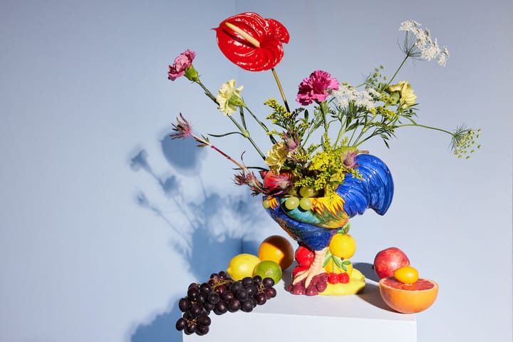 Fruity Rooster bowl, Blue Byon