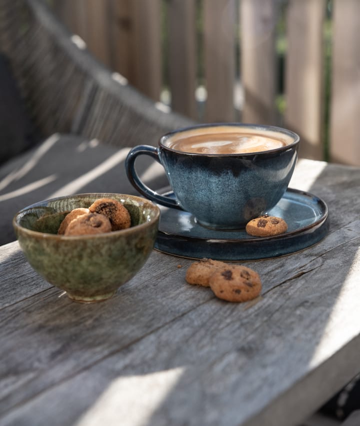 Jade cup with saucer, blue Byon