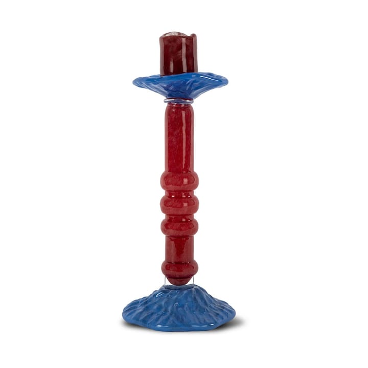 Lara candle holder L 32 cm - Wine Red - Byon