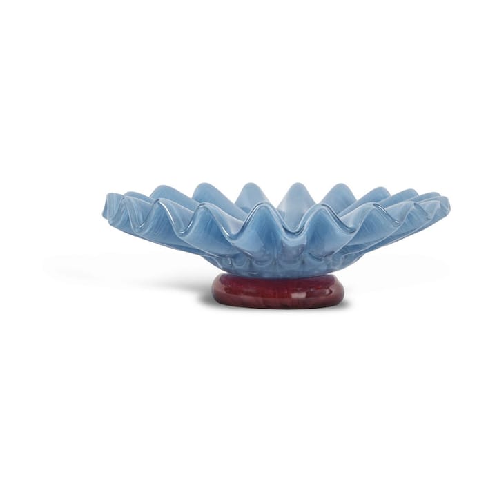 Lori bowl M Ø18 cm - Light blue-burgundy - Byon