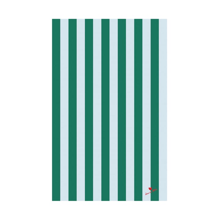 Love tablecloth 150x280 cm - Green-light blue - Byon