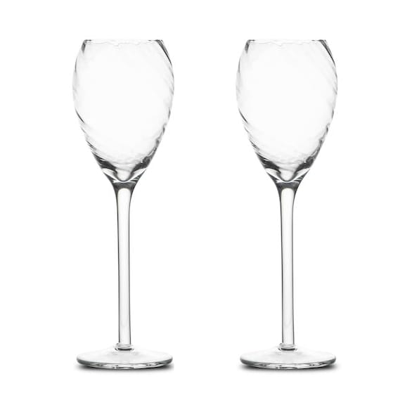 Opacity champagne glass 16 cl 2-pack, Clear Byon