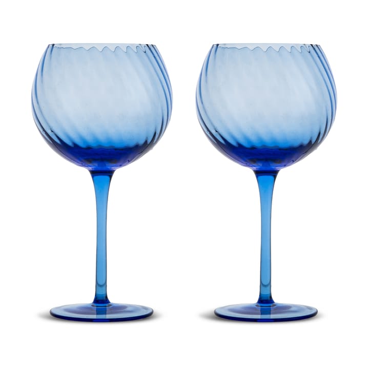 Opacity wine glasses 47 cl 2-pack - Blue - Byon