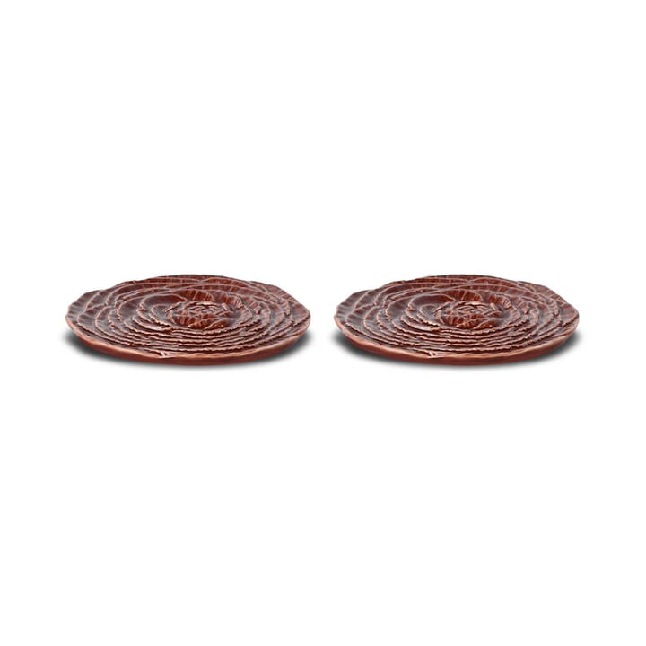 Veggie coasters Ø10 cm 2-pack, Burgundy Byon