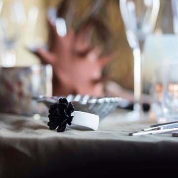 Water Lily napkin ring - white-black - Byon