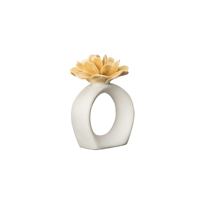 Water Lily napkin ring - white-mustard - Byon