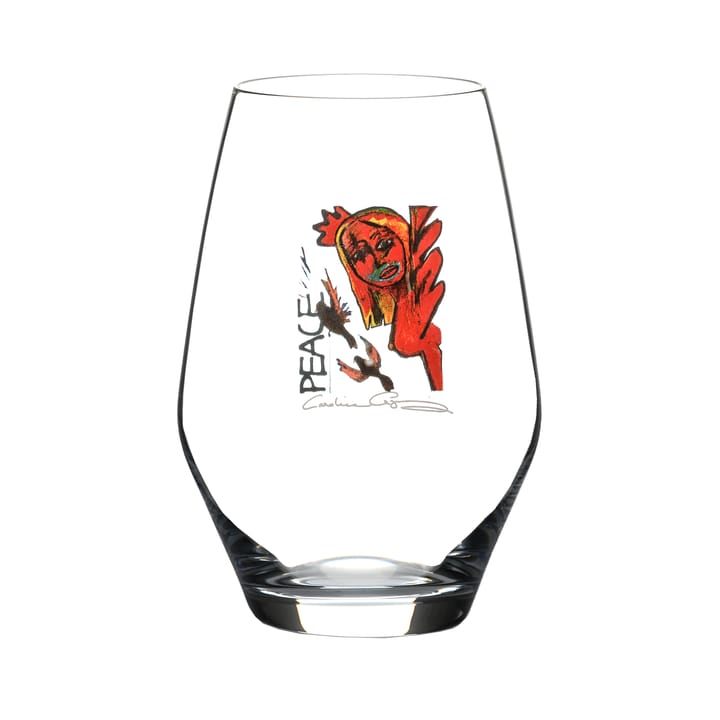 Scream Peace drinking glass, 35 cl Carolina Gynning