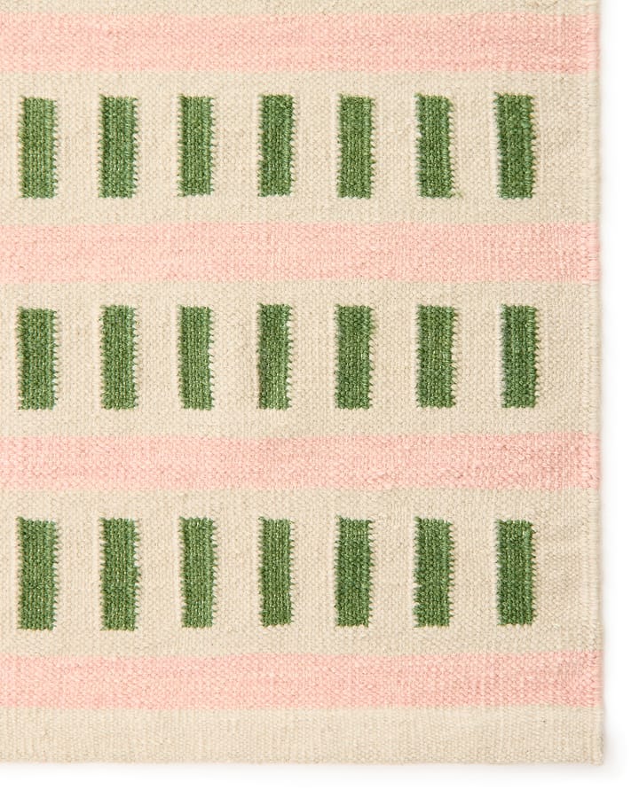 Ladakh wool rug, Offwhite-green-pink, 180x270cm Chhatwal & Jonsson