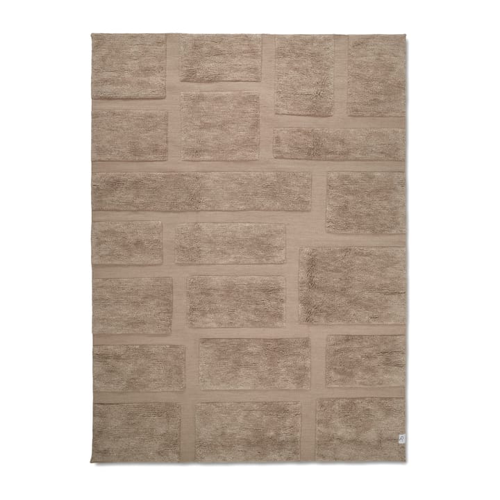 Bricks wool rug 170x230 cm, Beige Classic Collection