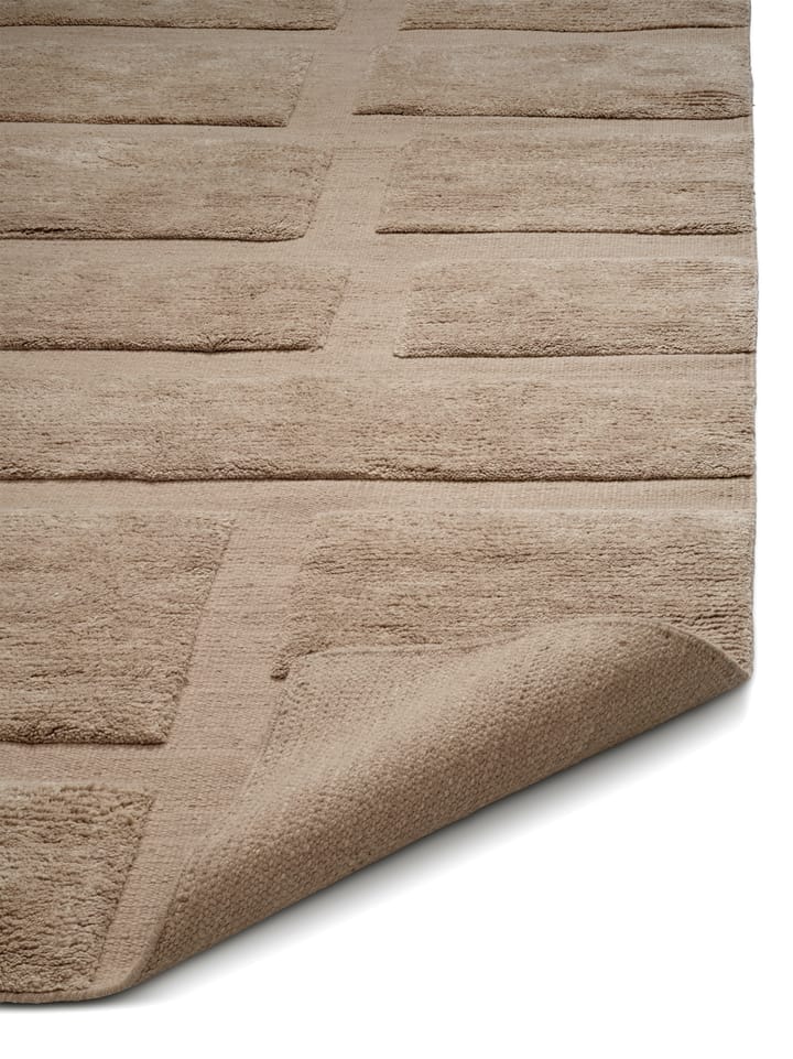 Bricks wool rug 170x230 cm, Beige Classic Collection