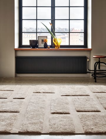 Bricks wool rug 170x230 cm - Beige - Classic Collection