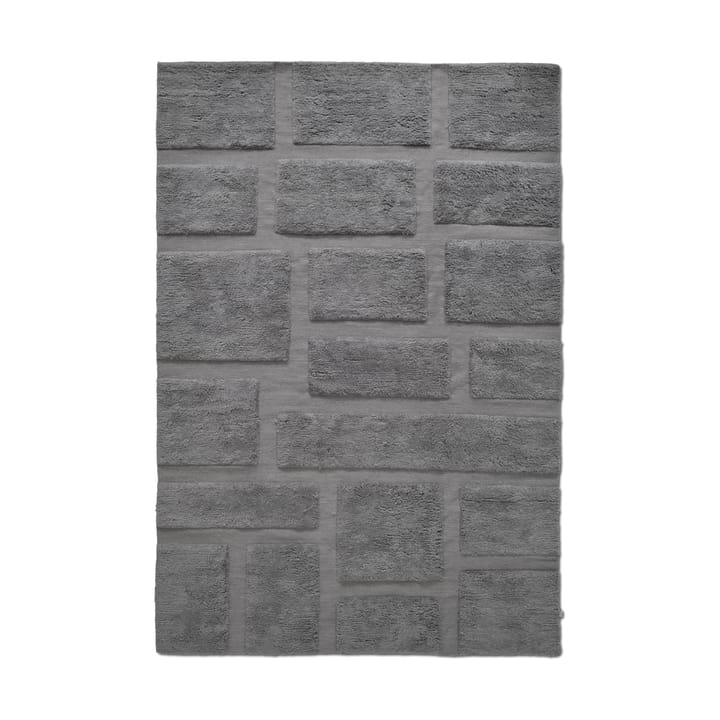 Bricks wool rug 170x230 cm, Grey Classic Collection