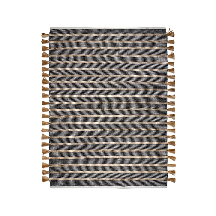 Candin rug, Black/jute, 170x230 cm Classic Collection