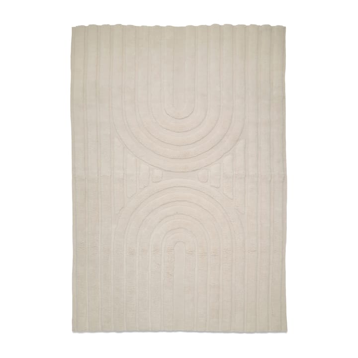 Curve wool rug 170x230 cm, Ivory Classic Collection