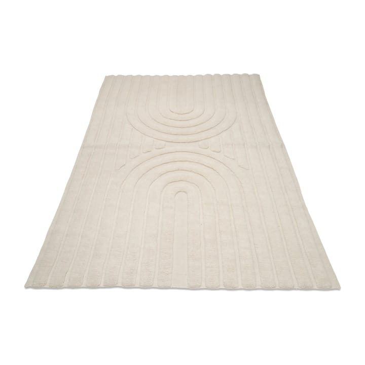 Curve wool rug 170x230 cm, Ivory Classic Collection