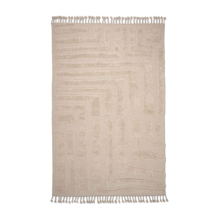 Field wool rug 170x230 cm - Natural Beige - Classic Collection