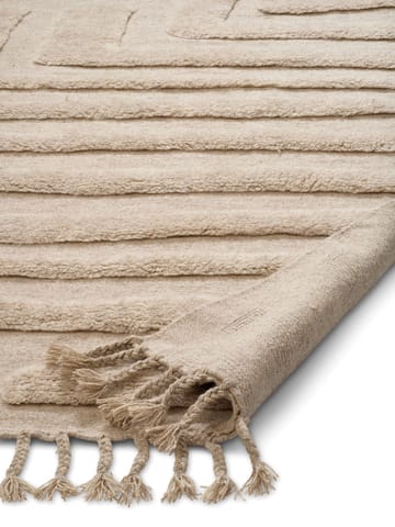 Field wool rug 200x300 cm - Natural Beige - Classic Collection