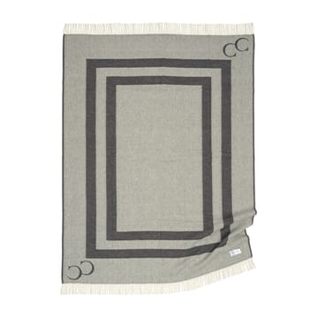 Monogram wool throw 130x200 cm - iron gate - Classic Collection