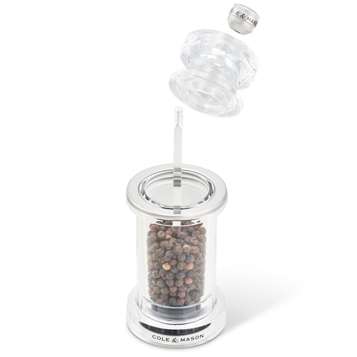 Cole & Mason 605 salt and pepper grinder set 14.4 cm, Clear Cole & Mason