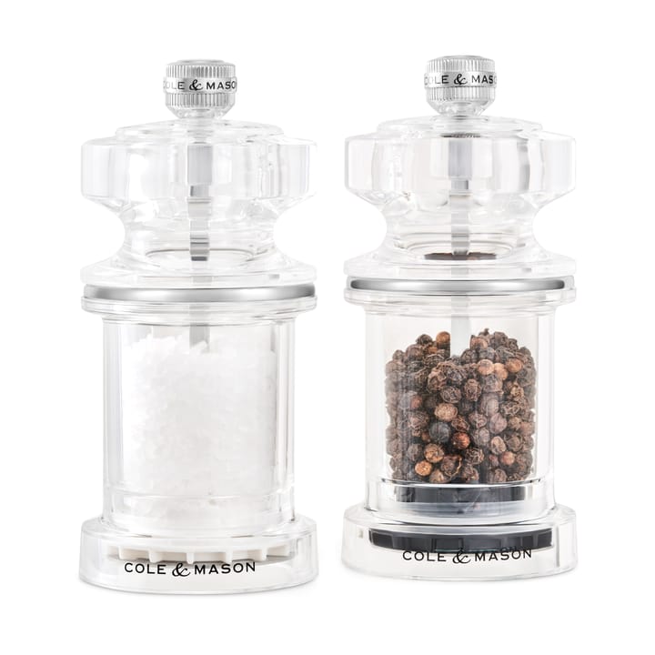 Cole & Mason 675 salt and pepper grinder set 11.8 cm, Clear Cole & Mason