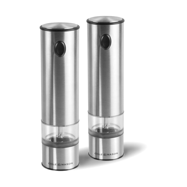 Cole & Mason Electric Salt & Pepper Grinder 21 cm, Clear Cole & Mason