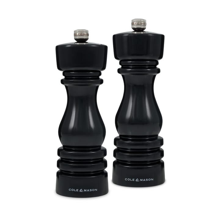 Gloss London salt and pepper grinder set, 18 cm Cole & Mason