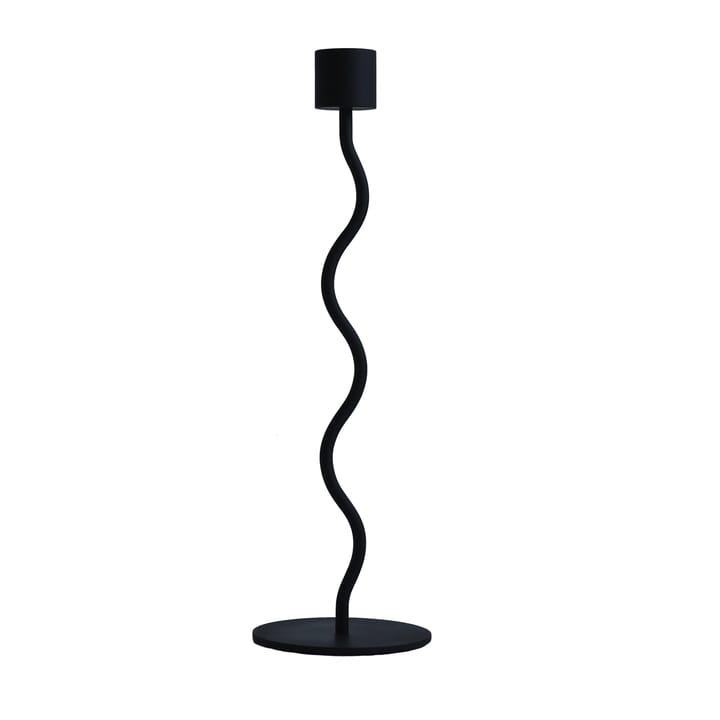 Curved candle holder 26 cm, Black Cooee Design