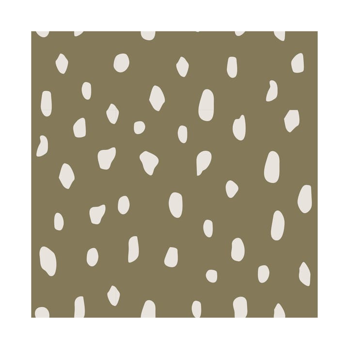 Dots napkins 33x33 cm 20-pack, Olive Cooee Design