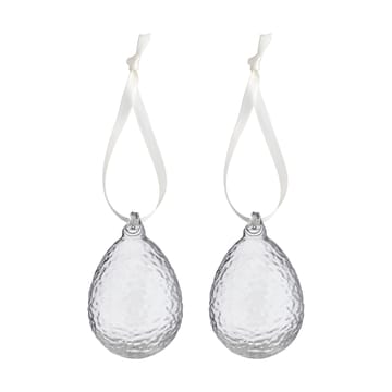 Gry egg Easter pendant 2-pack - Clear - Cooee Design