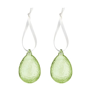 Gry egg Easter pendant 2-pack - Lime - Cooee Design