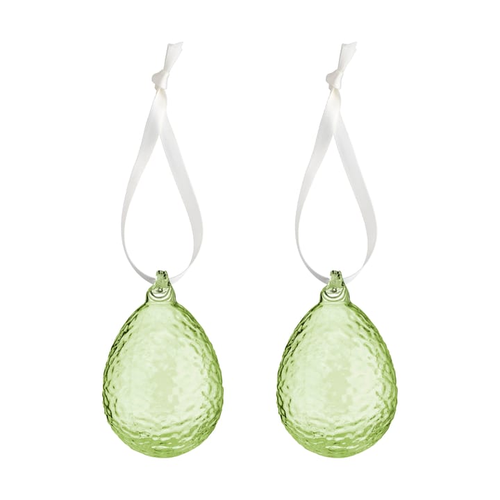 Gry egg Easter pendant 2-pack - Lime - Cooee Design