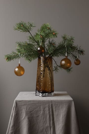 Gry Marble Christmas bauble Ø5 cm - Cognac - Cooee Design