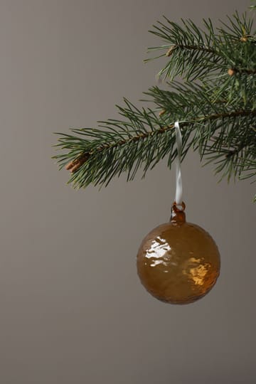 Gry Marble Christmas bauble Ø5 cm - Cognac - Cooee Design