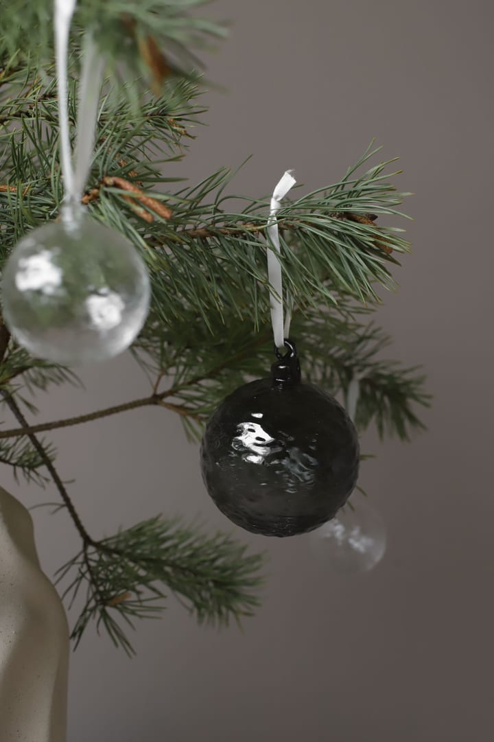 Gry Marble Christmas bauble Ø8 cm, Smoke Cooee Design