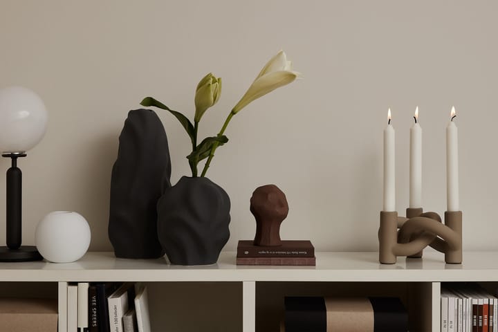 Lykke Three candle sticks, sand Cooee Design