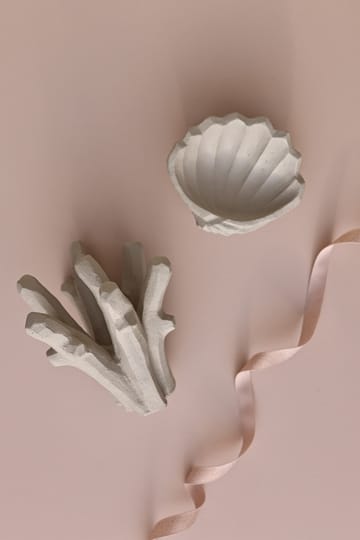 The Clam Shell sculpture 13 cm - Limestone - Cooee Design