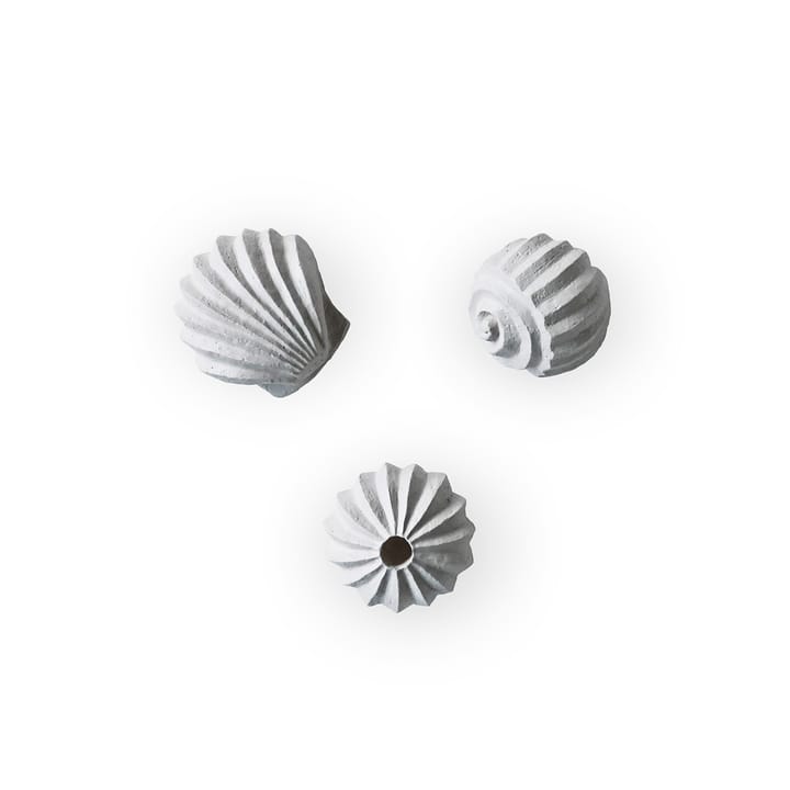 The Genesis Shells sculpture 3-pack, Limestone Cooee Design