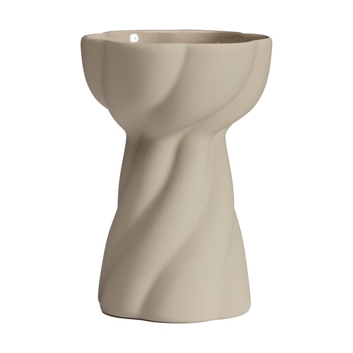 Twist bulb vase 12.8 cm - Sand - Cooee Design