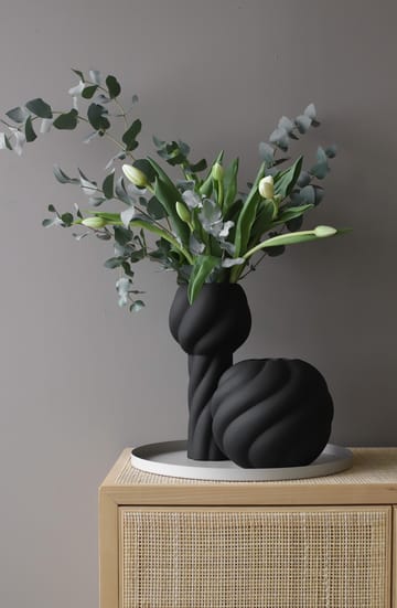 Twist pillar vase 34 cm - Black - Cooee Design