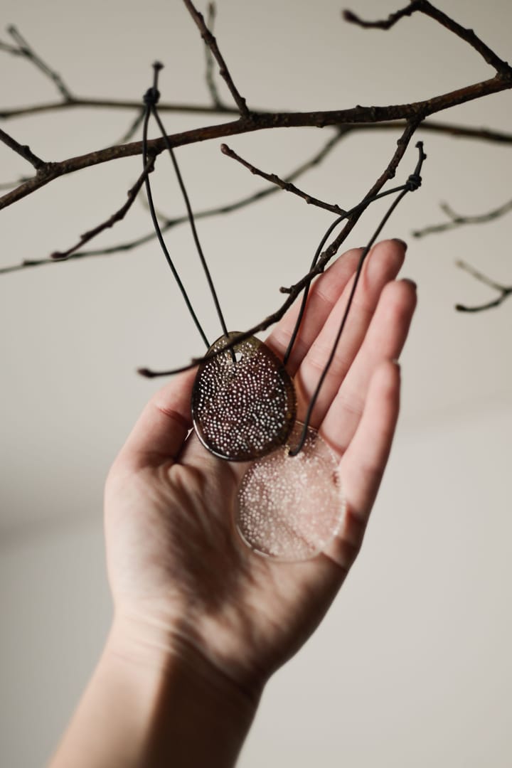 Airy hanging egg decoration, Brown DBKD