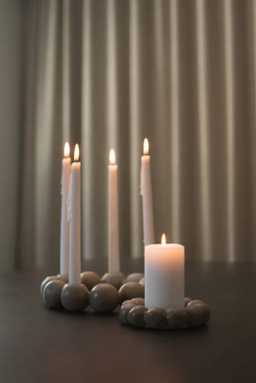 Bright candle tray Ø17 cm - Beige - DBKD