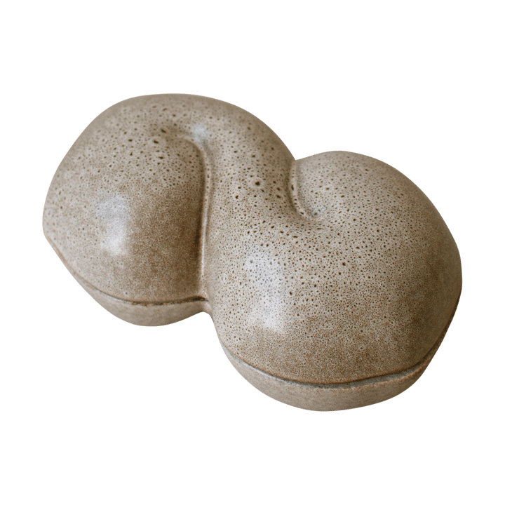 Bun bowl with lid 11x18 cm - Beige - DBKD