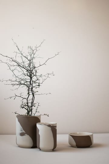 Calm flowerpot S - Brown-Beige - DBKD