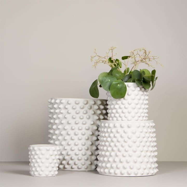 Cloudy flower pot matte white, mini DBKD