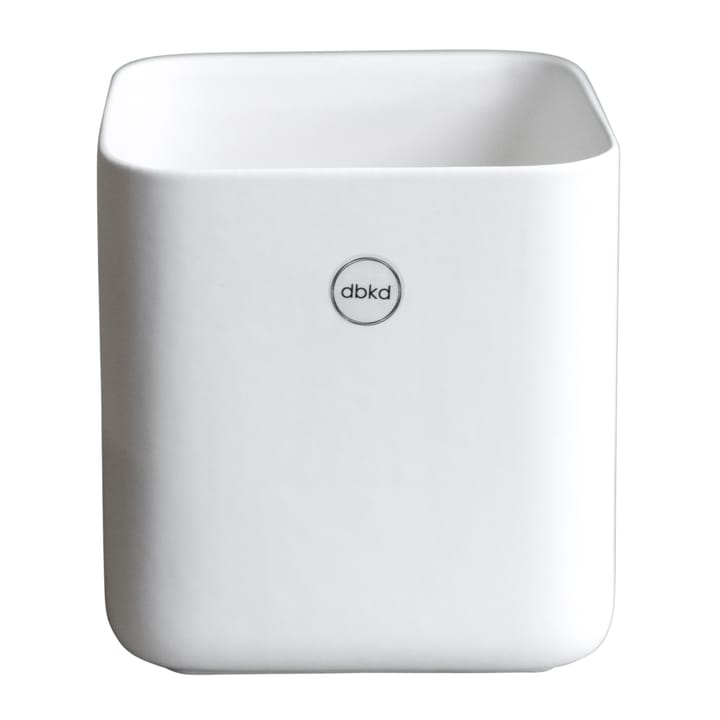 Cube flower pot small Ø13 cm, Matte white DBKD