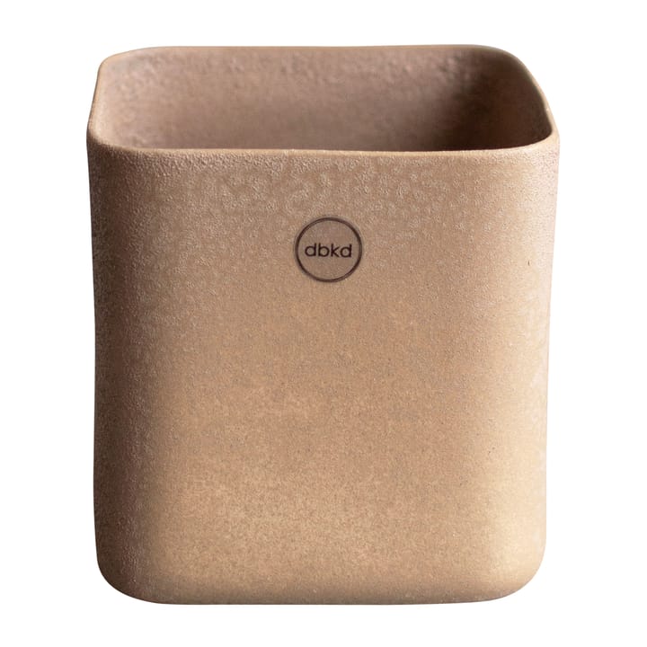 Cube flower pot small Ø13 cm - Sand - DBKD