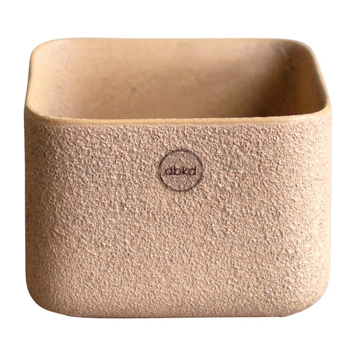 Cube plant low flower pot Ø13 cm - Sand - DBKD