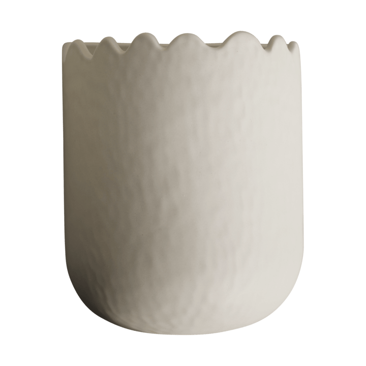 Flowery wall pot 19 cm - Cream - DBKD